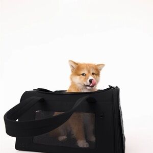 Beis Black Pet Carrier Bag